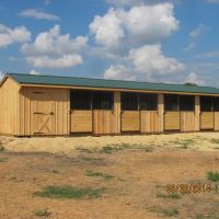 Custom Built Portable Horse Barns In Texas Deer Creek Structures